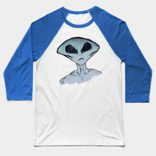 Little Blue Man Baseball T-Shirt